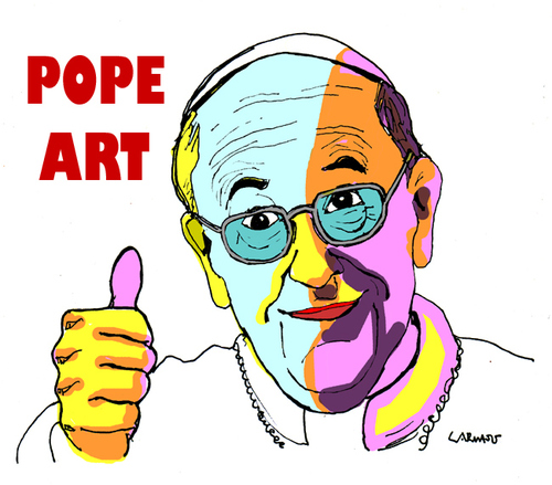 POPe Art von Carma | Religion Cartoon | TOONPOOL
