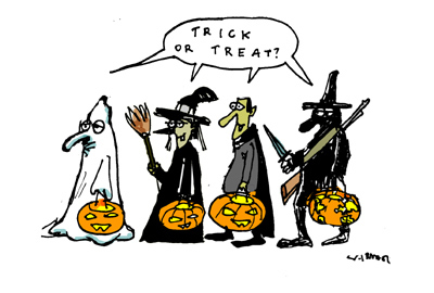 Cartoon: Trick Or Treat (medium) by Carma tagged halloween,trick,or,treat