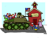 Cartoon: American School (small) by Carma tagged usa,oregon,school