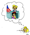 Cartoon: Hillarys Dream (small) by Carma tagged clinton,lewinsky,usa,2016