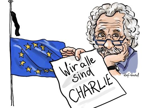 Cartoon: Charlie (medium) by Ralf Conrad tagged politik,islam,charlie,hebdo