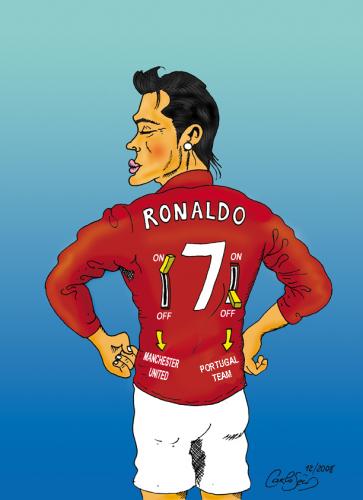 Cartoon: Cristiano Ronaldo the best (medium) by carloseco tagged cristiano,ronaldo,football,manchester,united