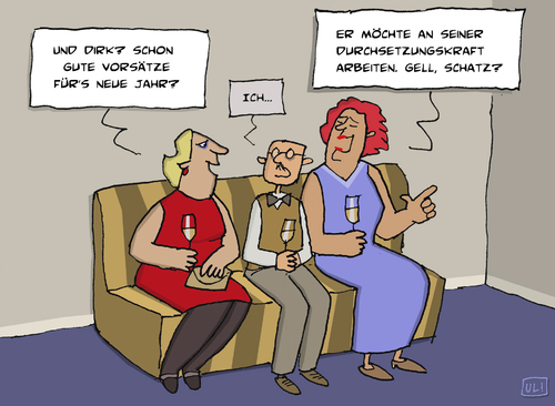 Cartoon: Vorsatz (medium) by Uliwood tagged cartoon,neues,jahr,vorsätze,vorsatz,jahreswechsel,silvester,neujahr,2016,durchsetzungsfähigkeit,neubeginn