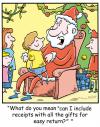 Cartoon: TP0246christmas (small) by comicexpress tagged santa,claus,christmas,child,children,reciept,presents,gifts,return