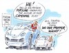Cartoon: Porsche Parkplatz (small) by Hoevelercomics tagged porsche,cayenne,car,cars,auto,autos