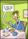 Cartoon: Morgenüberraschung (small) by DIPI tagged ei,frühstück,mann,morgen