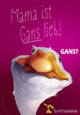 Cartoon: Gans lieb! (small) by Rüsselhase tagged gans,goose,sweet,mama,lieb