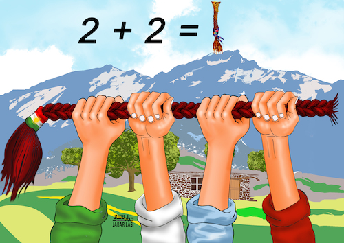 Cartoon: kurd (medium) by jabar tagged kurd