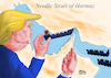 Cartoon: strait of hormuz (small) by jabar tagged trump