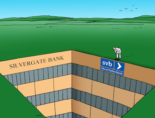 Cartoon: bank23 (medium) by Lubomir Kotrha tagged american,banks,usa,dollar,bitcoin,crash,american,banks,usa,dollar,bitcoin,crash
