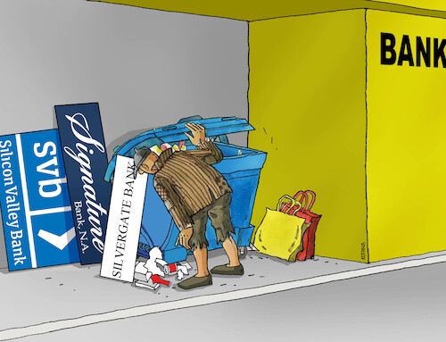 Cartoon: bankodpad23 (medium) by Lubomir Kotrha tagged american,banks,usa,dollar,bitcoin,crash,american,banks,usa,dollar,bitcoin,crash