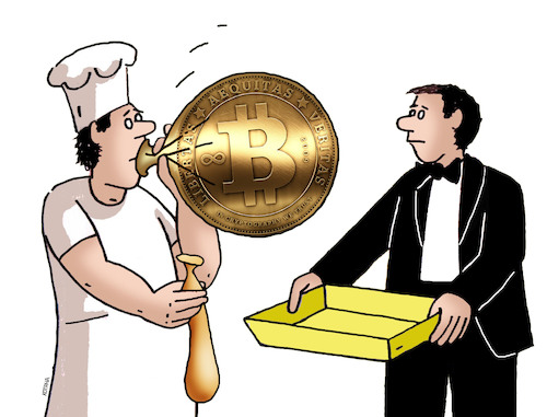 Cartoon: bitnafuk (medium) by Lubomir Kotrha tagged bitcoin,dollar,euro,libra,rubel,bitcoin,dollar,euro,libra,rubel