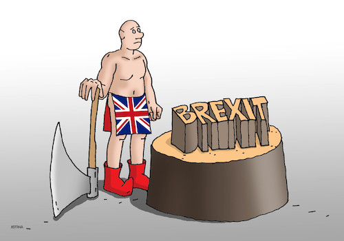 Cartoon: brexitkat (medium) by Lubomir Kotrha tagged brexit,no,teresa,may,eu