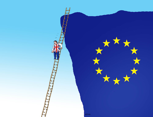Cartoon: brexrebrik (medium) by Lubomir Kotrha tagged eu,euro,brexit,libra,world