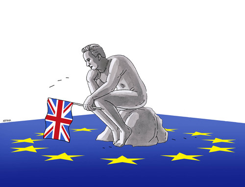 Cartoon: camerflag16 (medium) by Lubomir Kotrha tagged eu,brexit,europa,cameron,referendum
