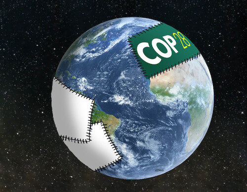 Cartoon: cop28zaplat (medium) by Lubomir Kotrha tagged climate,dubai,cop28,climate,dubai,cop28