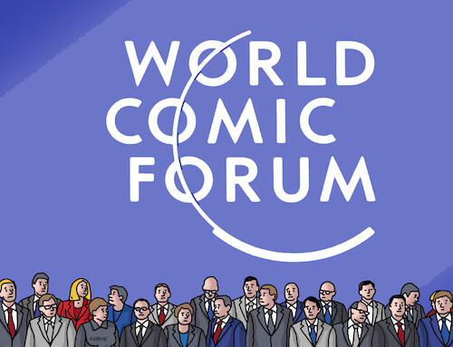 Cartoon: davoscomic (medium) by Lubomir Kotrha tagged world,economic,forum,davos,world,economic,forum,davos