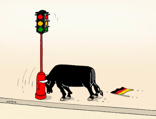 Cartoon: deblack (medium) by Lubomir Kotrha tagged germany,elections,germany,elections
