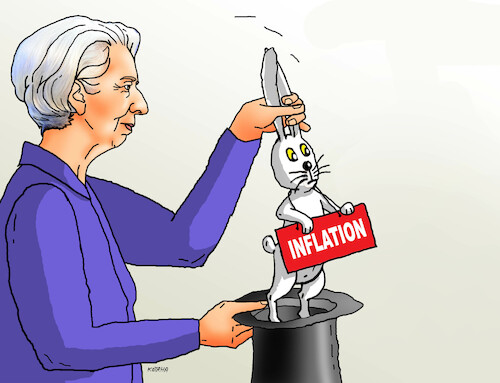 Cartoon: ecbzajac-de (medium) by Lubomir Kotrha tagged inflation,inflation