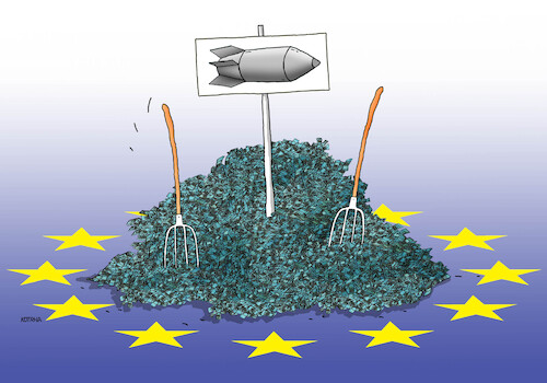 Cartoon: eumoney24 (medium) by Lubomir Kotrha tagged the,war,weapons,armament,money,european,union,peace,the,war,weapons,armament,money,european,union,peace