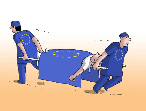 Cartoon: eusemeutam (medium) by Lubomir Kotrha tagged eu,euro,libra,dollar,world,brexit
