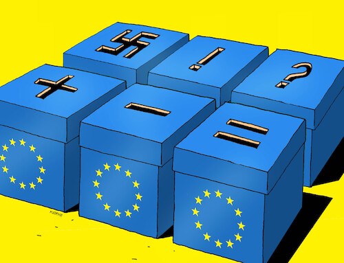 Cartoon: euurny24 (medium) by Lubomir Kotrha tagged european,elections,european,elections