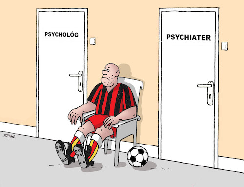 Cartoon: futpsycho (medium) by Lubomir Kotrha tagged football,european,championship,2024,football,european,championship,2024