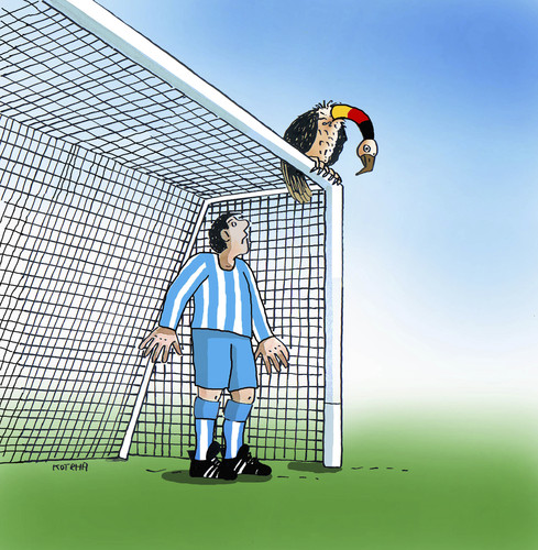 Cartoon: ger (medium) by Lubomir Kotrha tagged soccer,football,fussball,championships,brasil