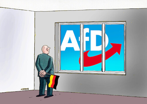 Cartoon: gerokno (medium) by Lubomir Kotrha tagged germany,afd,scholz,germany,afd,scholz