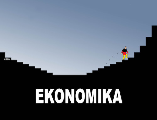 Cartoon: gerschody26 (medium) by Lubomir Kotrha tagged germany,economy,on,the,rise,germany,economy,on,the,rise