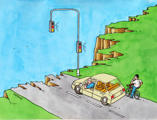 Cartoon: gersemafor (medium) by Lubomir Kotrha tagged germany,economy,germany,economy