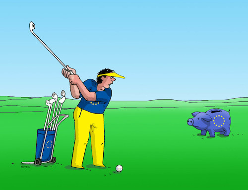 Cartoon: golfgoogle (medium) by Lubomir Kotrha tagged google