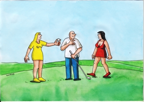 Cartoon: golflopt (medium) by Lubomir Kotrha tagged humor