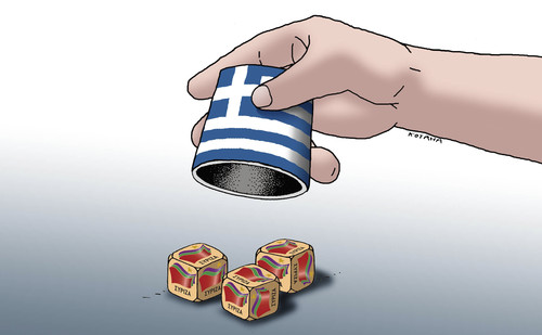 Cartoon: grevolby (medium) by Lubomir Kotrha tagged greece,election,europa,eu,euro,syriza