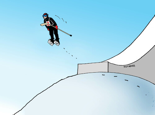 Cartoon: hokskokan (medium) by Lubomir Kotrha tagged winter,olympic,games,2022,china,winter,olympic,games,2022,china