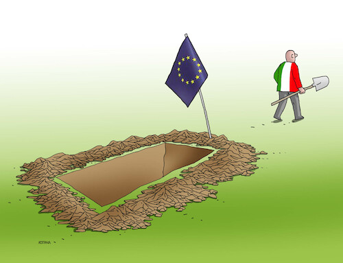 Cartoon: itahrob (medium) by Lubomir Kotrha tagged italy,elections,giorgia,meloni,eu,italy,elections,giorgia,meloni,eu