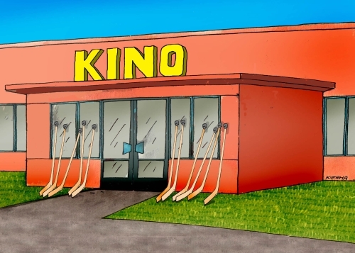 Cartoon: kinohok (medium) by Lubomir Kotrha tagged ice,hockey