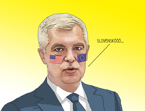 Cartoon: korcok23 (medium) by Lubomir Kotrha tagged slovakia,presidential,election,candidates,slovakia,presidential,election,candidates