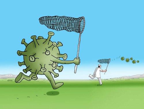Cartoon: korokorona (medium) by Lubomir Kotrha tagged corona,virus,pandemic