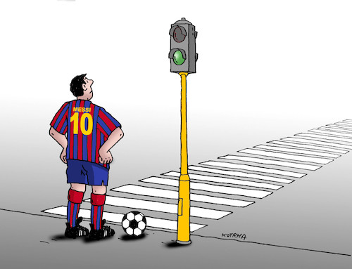 Cartoon: messi21 (medium) by Lubomir Kotrha tagged lionel,messi,france,barcelona,psg,paris,football,lionel,messi,france,barcelona,psg,paris,football