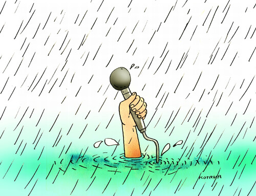 Cartoon: mikrodazd24 (medium) by Lubomir Kotrha tagged water,rain,downpour,floods,water,rain,downpour,floods