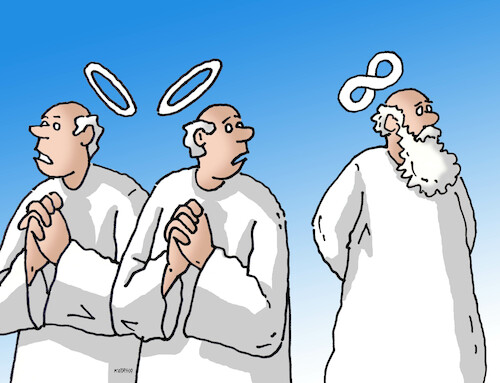 Cartoon: nekonec22 (medium) by Lubomir Kotrha tagged infinity,heaven,infinity,heaven