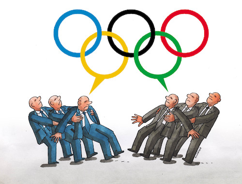 Cartoon: olymprozkol (medium) by Lubomir Kotrha tagged olympic,games,2024,paris,france,olympic,games,2024,paris,france