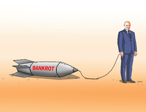 Cartoon: putbomb (medium) by Lubomir Kotrha tagged putin,war,bomb,putin,war,bomb