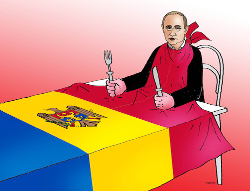 Cartoon: putmoldav (medium) by Lubomir Kotrha tagged georgia,moldova,european,union,nato,russia,georgia,moldova,european,union,nato,russia