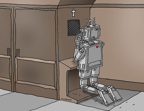 Cartoon: robotspov (medium) by Lubomir Kotrha tagged artificial,intelligence,robots,artificial,intelligence,robots
