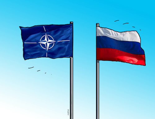 Cartoon: rusnato (medium) by Lubomir Kotrha tagged russia,nato,russia,nato