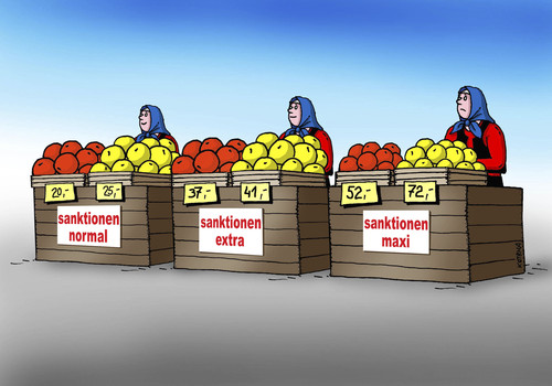 Cartoon: sanktionenmax (medium) by Lubomir Kotrha tagged peace,war,usa,nato,eu,russia,ukraine,putin,obama