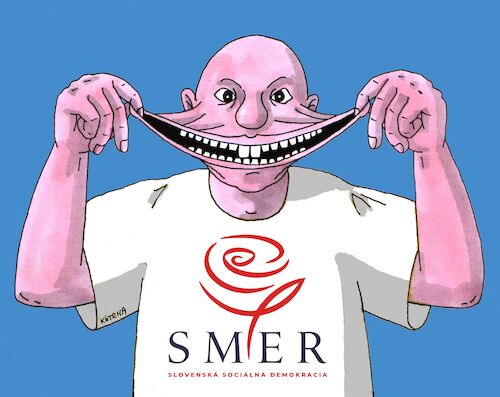 Cartoon: smerehot (medium) by Lubomir Kotrha tagged slovakia,elections,slovakia,elections