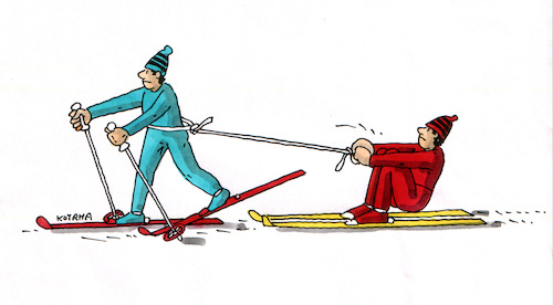 Cartoon: tahaco (medium) by Lubomir Kotrha tagged winter,olympic,games,2022,china,winter,olympic,games,2022,china